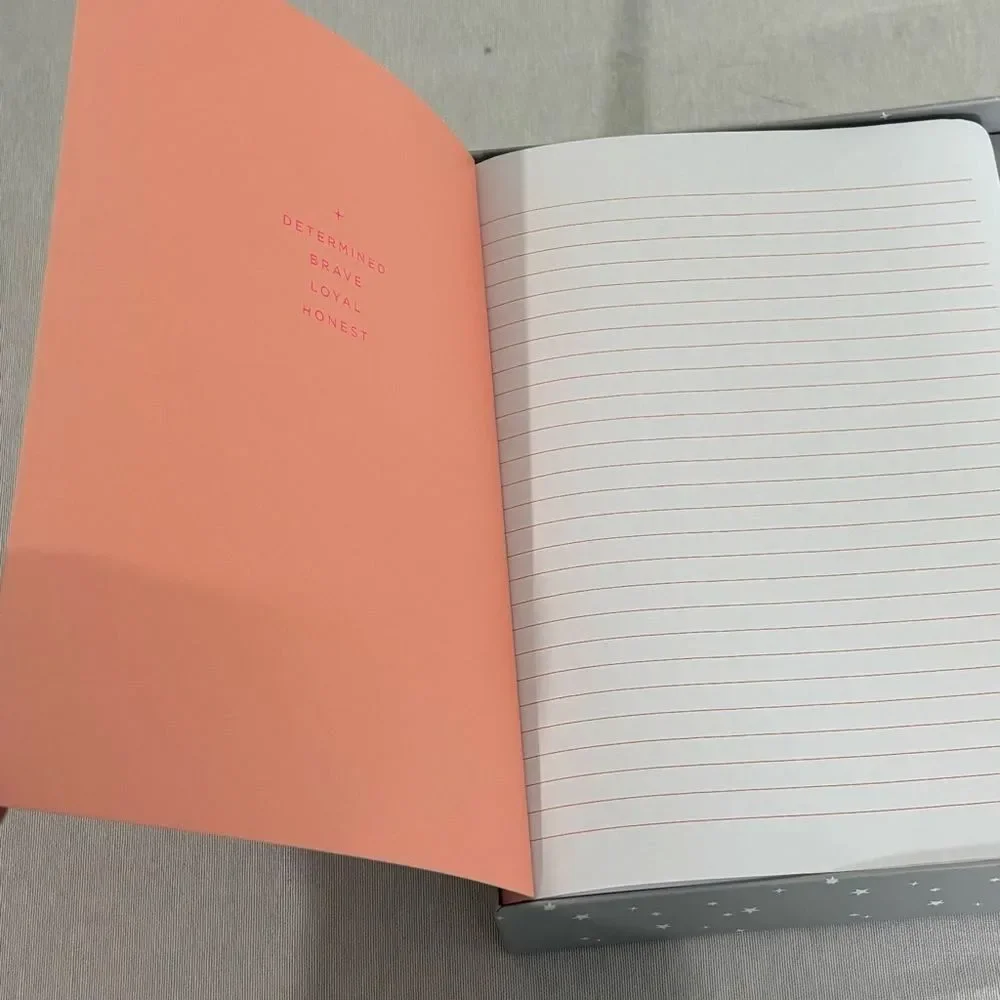 Gartner Studios Pisces Zodiac Notebook Set NIB with Pen & Stickers Pink Gold